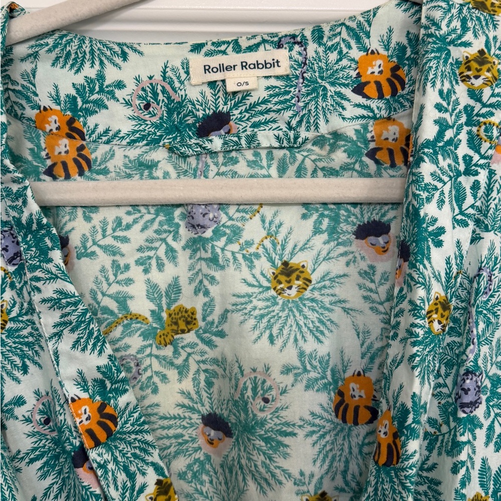 Roller Rabbit Jungle Print Robe - Picture 2 of 4
